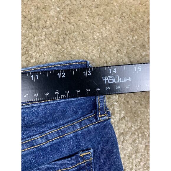 Old Navy Womens Size 2 Petite Rockstar Super Skinny Whiskered Blue Jeans #662 - Picture 7 of 11